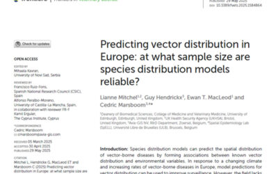 Predicting vector distribution in Europe: at what sample size are species distribution models reliable?